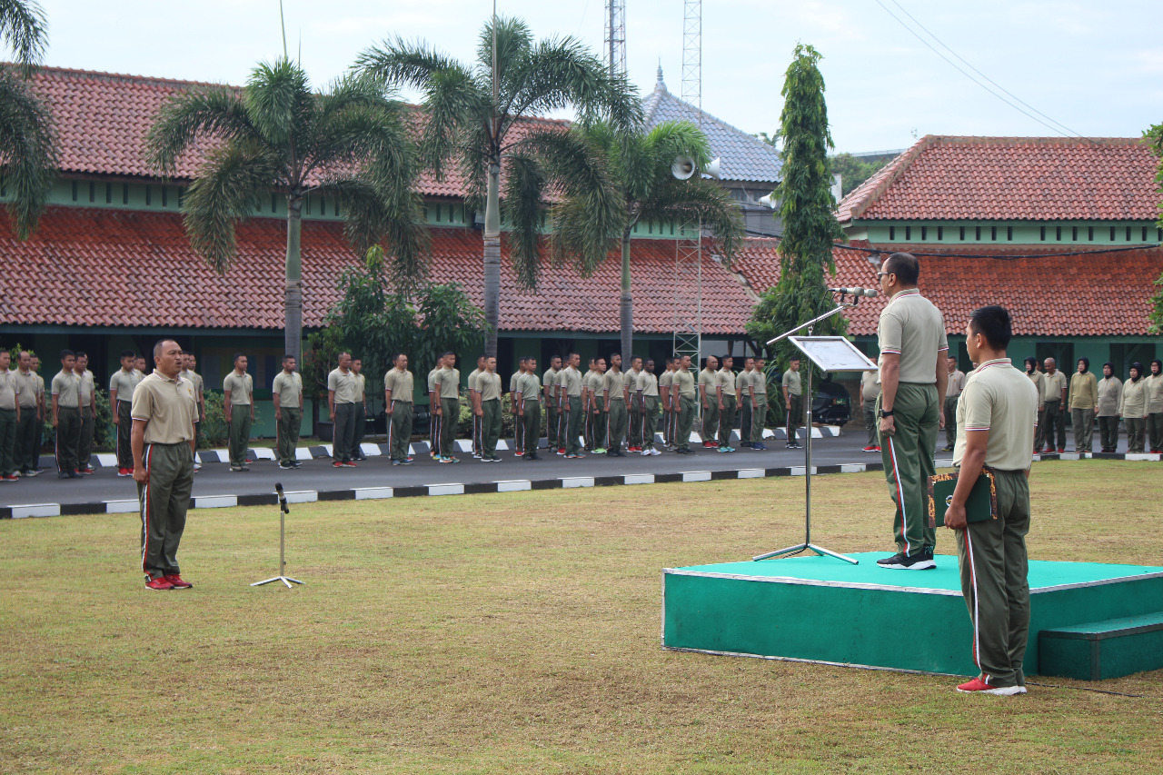 Korem 064/MY Gelar Upacara Peringatan Hari Olahraga Nasional Ke 39 Tahun 2022