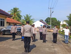 Rutinitas Pagi Personil Polsek Warunggunung Melaksanakan Apel Pagi