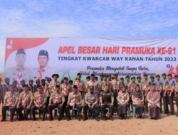 Kakwarcab Way Kanan Hadiri Upacara Pembukaan Perkemahan Peringatan Hari Pramuka Ke-61 Tahun 2022 Kakwarcab Way Kanan Hadiri Upacara Pembukaan Perkemahan Peringatan Hari Pramuka Ke-61 Tahun 2022
