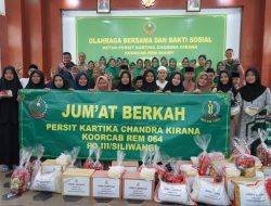 Persit KCK Koorcabrem 064 Olah Raga Bersam Dan Bakti Sosial Persit KCK Koorcabrem 064 Olah Raga Bersam Dan Bakti Sosial