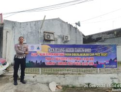 Jelang Malam Tahun Baru, Sat Lantas Polres Lebak Sosialisasikan Car Free Night di Alun-alun Rangkasbitung