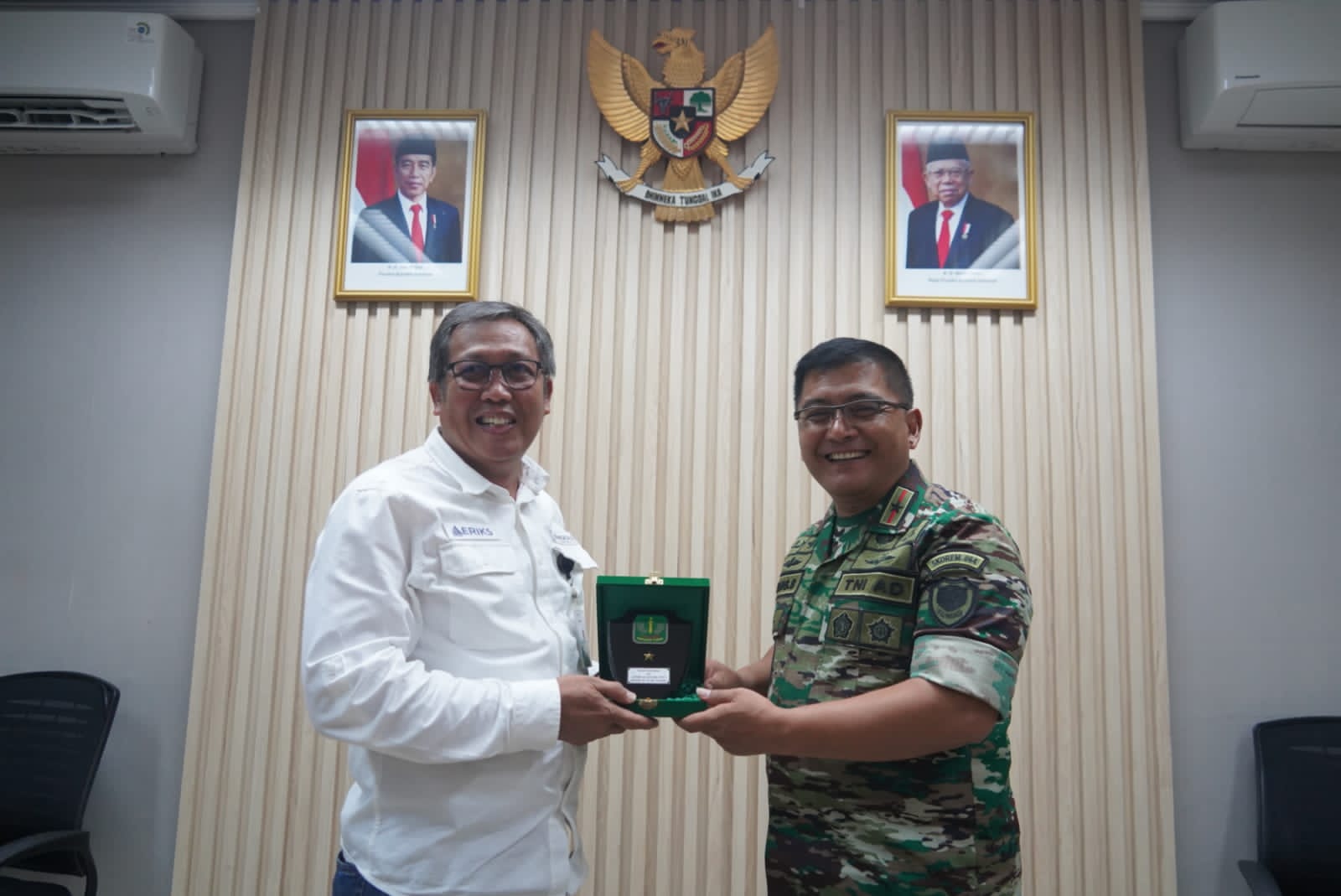 Jalin Silaturahmi Danrem 064/MY Kunjungi PT. Krakatau Daya Listrik