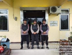 Tetap Waspada Personil Polsek Warunggunung Polres Lebak meningkatkan Fungsi Pengamanan Mako
