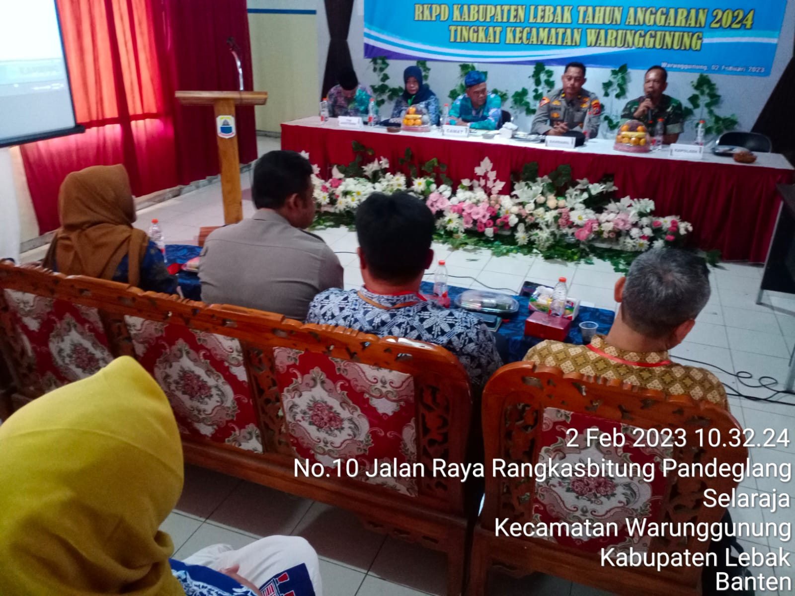 Kegiatan Pisah sambut Kapolsek Warunggunung Polres Lebak .