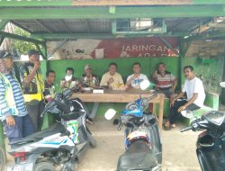 Juansyah jaya Bacalon anggota DPRD propinsi Lampung bersilaturahmi di pangkalan ojek kecamatan kasui