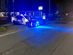 SAT Lantas Polres Takalar Terus Tingkatkan Patroli Blue Light Malam Hari