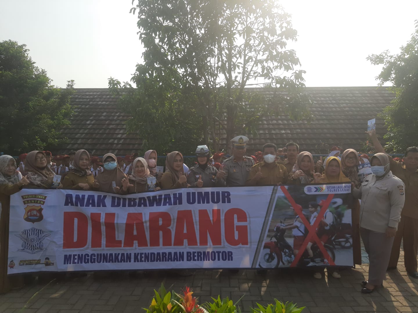 Sat Lantas Polres Lebak Laksanakan Sosialisasi Tertib Berlalulintas di SDN 3 Kaduagung