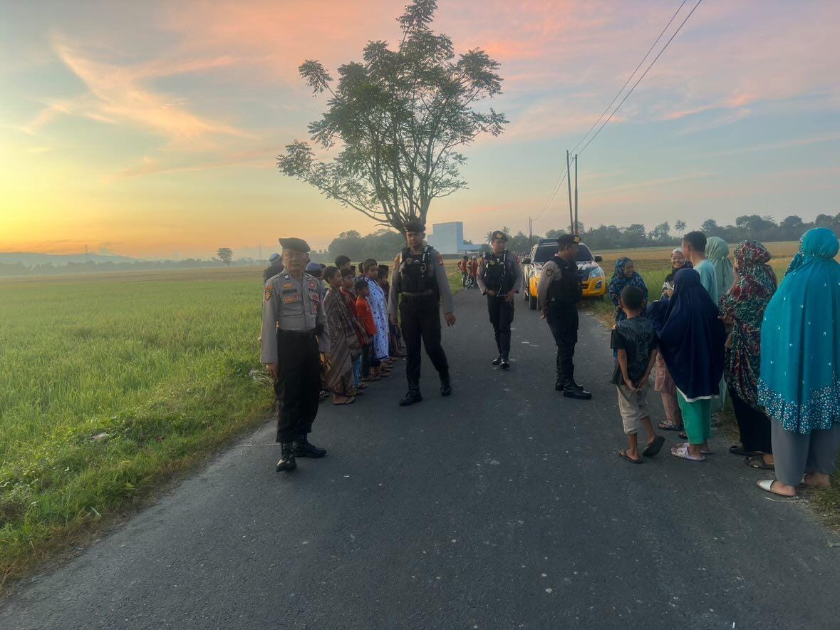 Cegah Aksi Balap Liar, Satuan Samapta Lakukan Patroli Usai Pelaksanaan Sholat Subuh