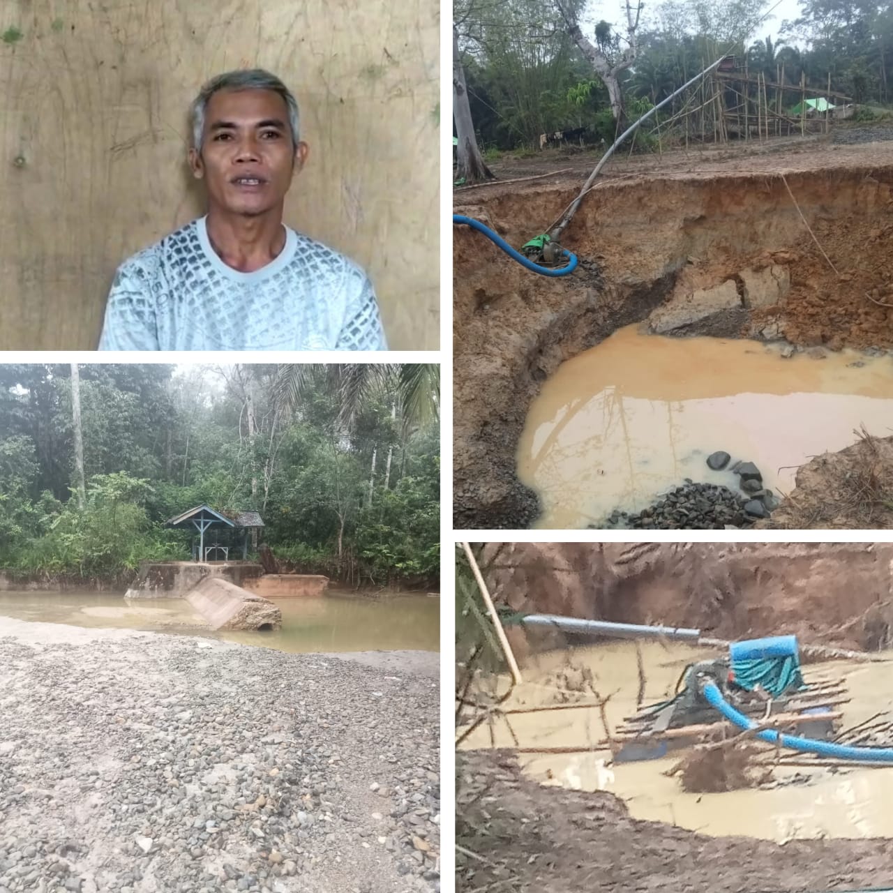 Warga Keluhkan Penambangan Emas Ilegal Tanpa Ijin Di Desa Sungai Besar