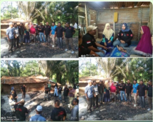 Relawan Persaudaraan Aceh Seranto (PAS ) Kunjungi Rumah Janda Jafarni