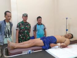 Seorang Warga Diterkam Buaya, Babinsa Koramil 0115/Cimanggu Cek Lokasi Kejadian