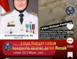 Jalan Rusak di Lebak Viral, Rizwan Comrade: Cek Harta Kekayaan Bupati Lebak Fantastis