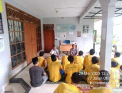 Agam Pamungkas,hadiri langsung Rutinase Gelar Tausiah Di Yayasan Mata Hati Tanggerang.