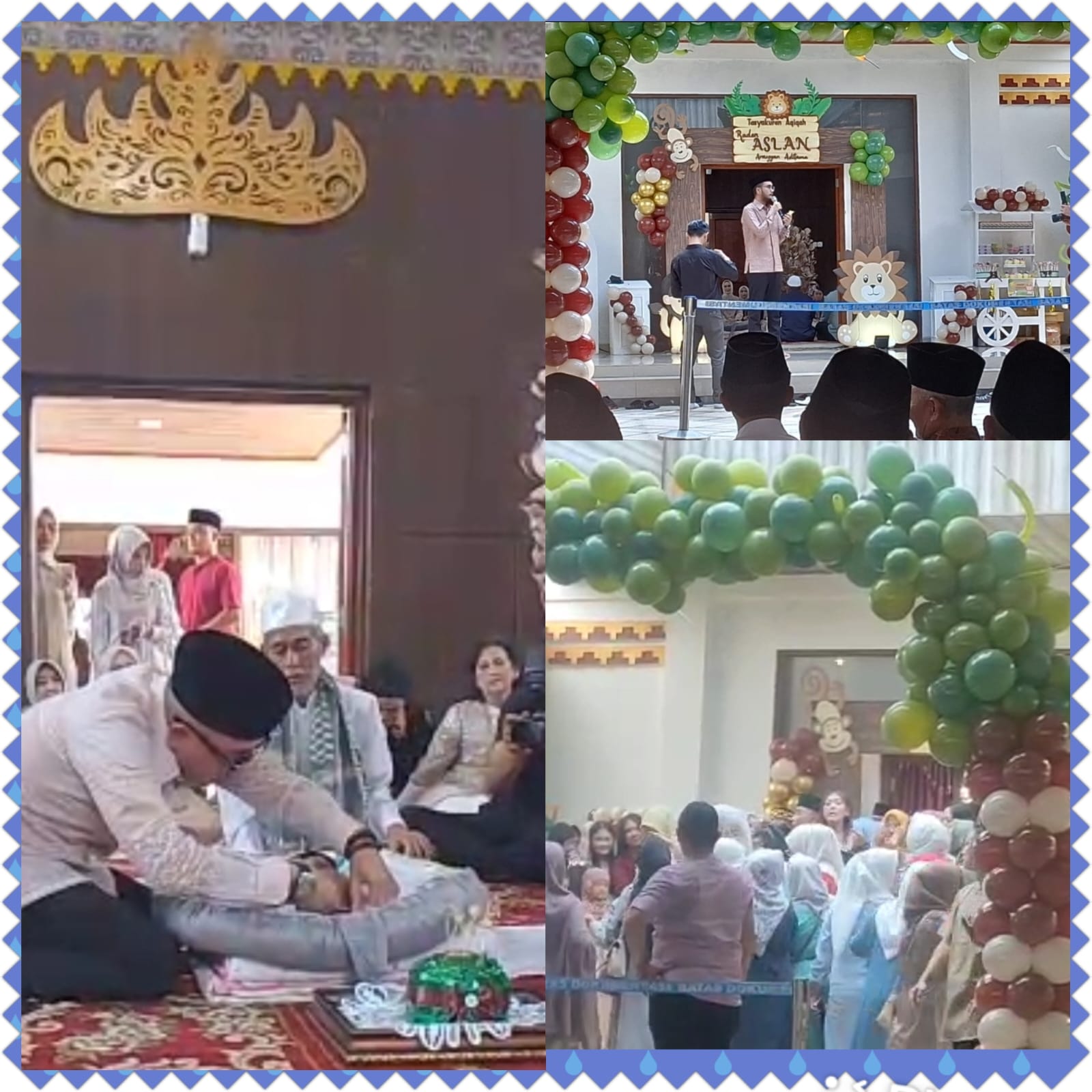 Dr. KH. Bukhori Muslim, Lc, MA. Dari Bandar Lampung isi Tausiyah Acara Aqiqoh Raden Asalan Arrayan Aditama cucu pertama Bupati Way Kanan