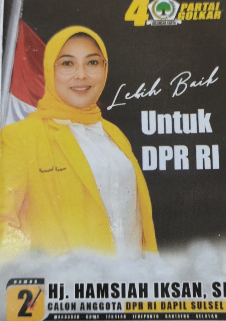 Hj. Hamsiah Iksan Berdarah Gowa, di Pileg DPR RI Sulsel 1 siap bertarung