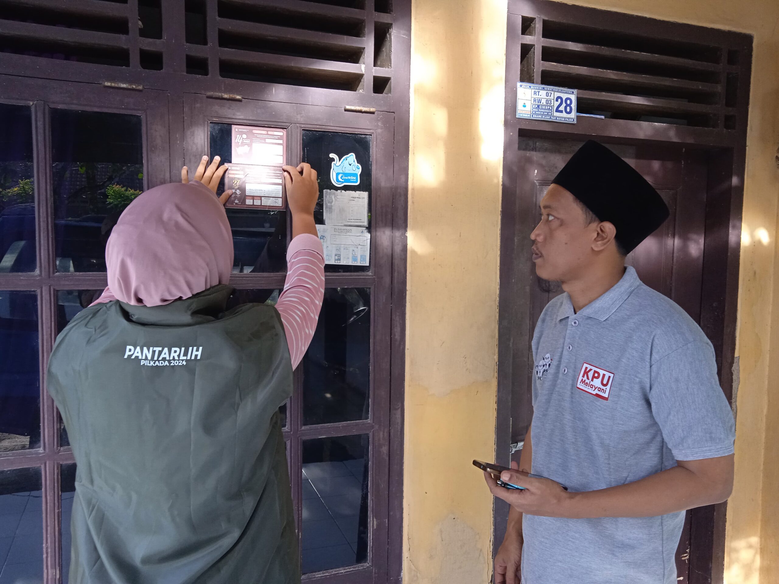 Ketua PPS Desa Tambakbaya Monitoring Pada Rakor Internal Bersama Pantarlih Pemilu 2024