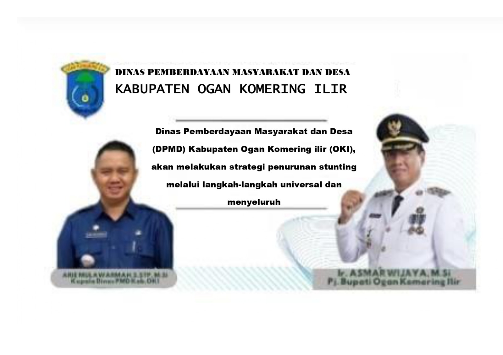 Upaya Komprehensif Dinas PMD OKI, Dalam Menurunkan Stunting