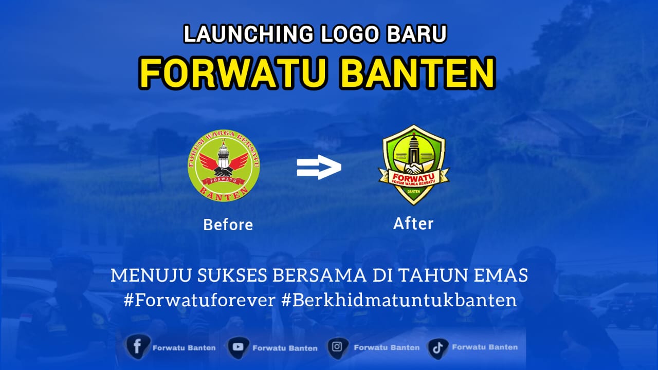 Forwatu Banten Luncurkan Logo Baru. Berikut Makna dan Filosofinya
