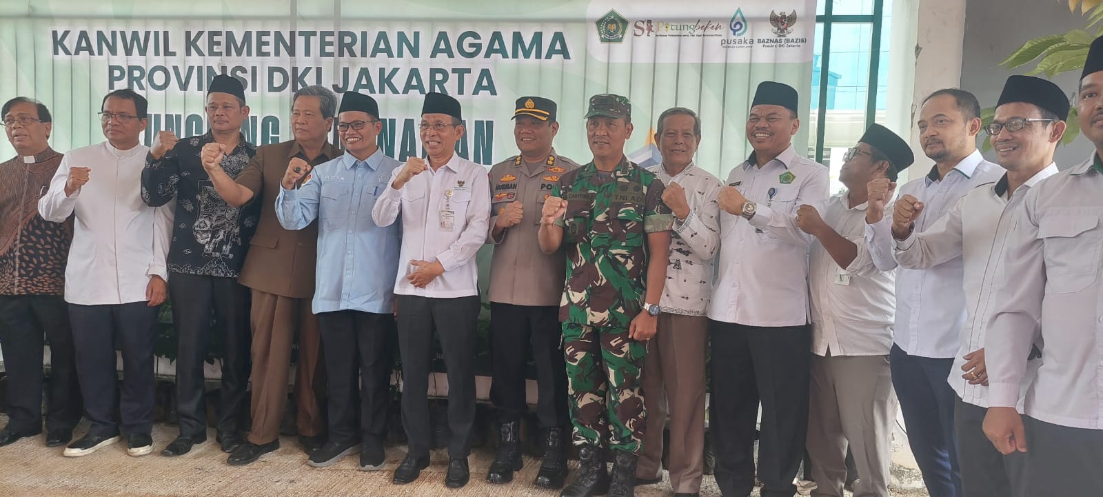 Kasdim 0505/Jakarta Timur Sukseskan Penghijauan Satu Juta Pohon Bersama Kemenag Jaktim