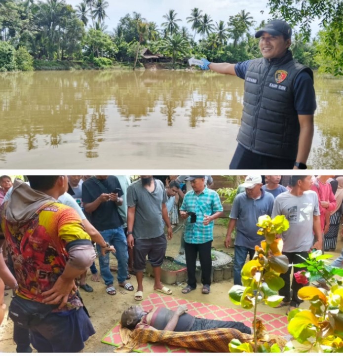 INAFIS Satreskrim Polres Aceh Timur Identifikasi Mayat Pria Tanpa Identitas Yang Ditemukan di Sungai Peureulak