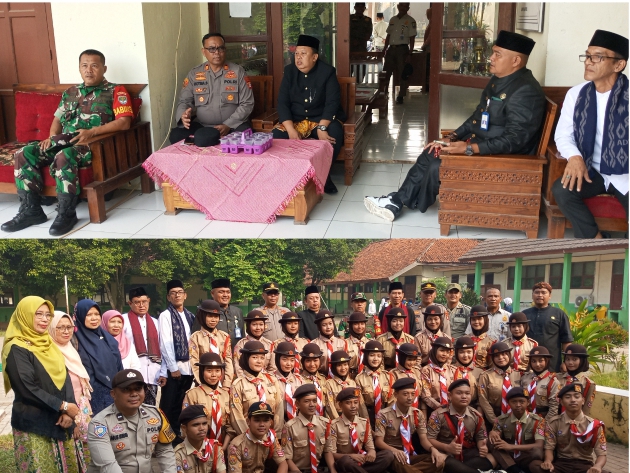 Kapolsek Serang Baru Hadiri Upacara Hari Pendidikan Nasional di SMAN 1 Serang Baru