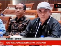 Ketua PWI Pusat Zulmansyah Soroti Dampak Revisi UU Penyiaran dalam RDPU Komisi I DPR RI Ketua PWI Pusat Zulmansyah Soroti Dampak Revisi UU Penyiaran dalam RDPU Komisi I DPR RI