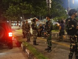 Kondusifitas Kampung Terjaga, Koramil 03/Pasar Rebo, Ciracas Giat Rutin Patroli Malam
