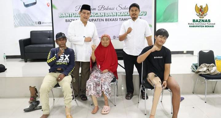 Langkah Baru untuk Harapan Baru, Bantuan Kaki Palsu dari BAZNAS Kabupaten Bekasi