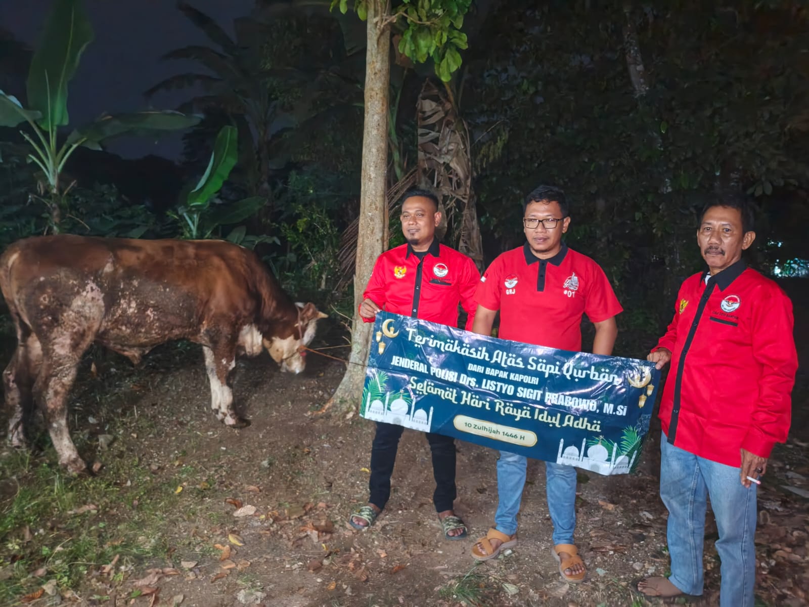 Relawan GRJ Banten Terima Bantuan Hewan Qurban dari Kapolri Jenderal Listyo Sigit Prabowo