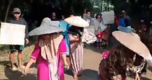 Viral Aksi Ibu Ibu: warga Desa Karyaja Tanam Pohon Pisang di Jalan Rusak: Usai 10 Tahun Jalan Tak di Bangun