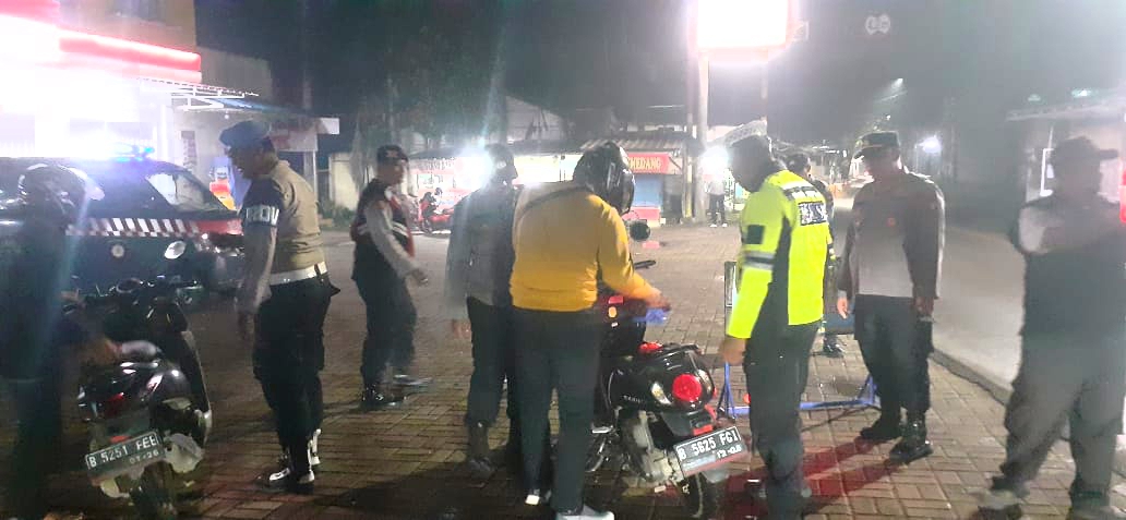 Kapolsek Serang Baru Gelar Oprasi Kejahatan Jalanan, Cegah Gangguan Kamtibmas