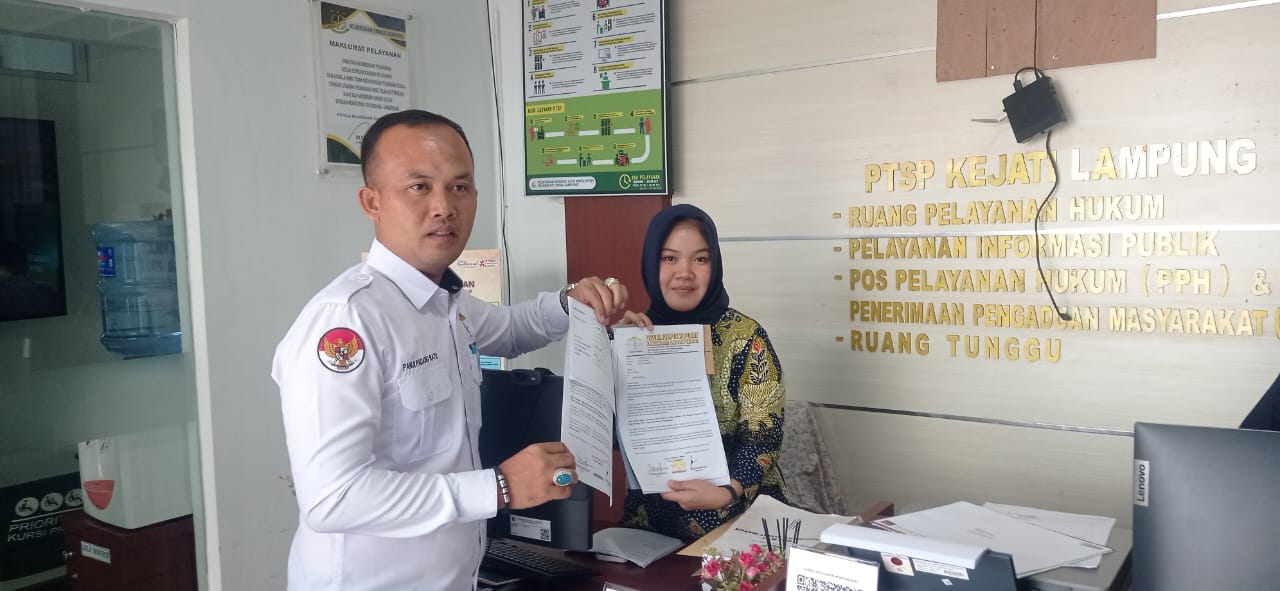 Laskar Lampung Indonesia, Resmi Laporkan Dugaan Korupsi Dana Hibah Bawaslu Lampung Tengah T.A 2024