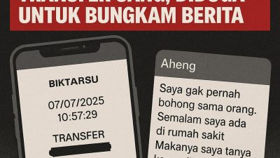 SKANDAL SUAP WARTAWAN — BIG BOS ROKOK ILEGAL BINTAN DITANGKAP TRANSFER UANG, DIDUGA UNTUK BUNGKAM BERITA