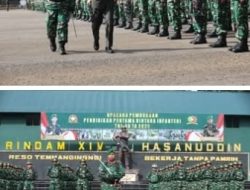 Pendidikan Pertama Bintara Infanteri TNI AD TA 2025 Resmi Dibuka di Rindam XIV/Hasanuddin