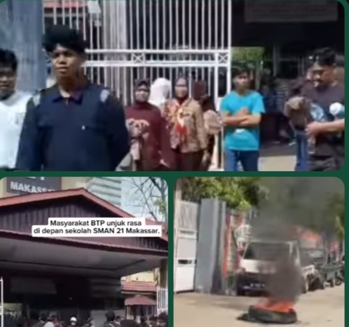 Suasana Memanas, Warga BTP Geruduk SMA Negeri 21 Makassar Dugaan Siswa “Titipan” Muncul ke Permukaan