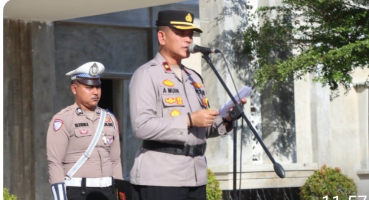 Wakapolres Aceh Timur Pimpin Upacara Hari Kesadaran Nasional