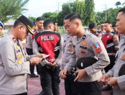 Pimpin Gaktibplin, Wakapolres Aceh Timur: “Sebagai Anggota Polri Harus Bisa Memberi Contoh Yang Baik Bagi Masyarakat” Pimpin Gaktibplin, Wakapolres Aceh Timur: “Sebagai Anggota Polri Harus Bisa Memberi Contoh Yang Baik Bagi Masyarakat”