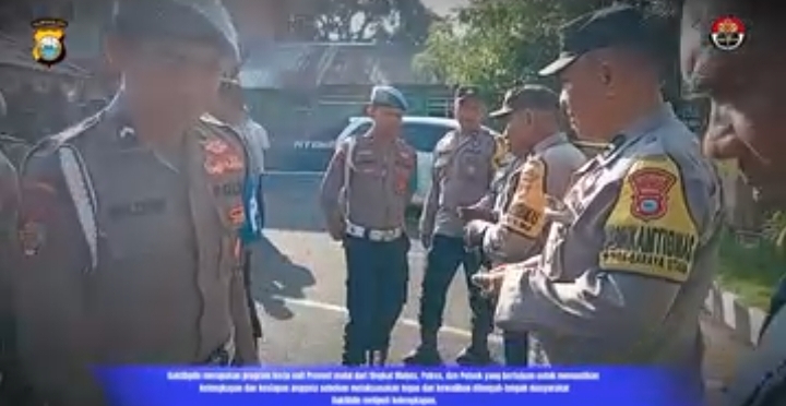 PROVOST POLRESTABES MAKASSAR LAKSANAKAN GAKTIBLIN DI POLSEK MAKASSAR