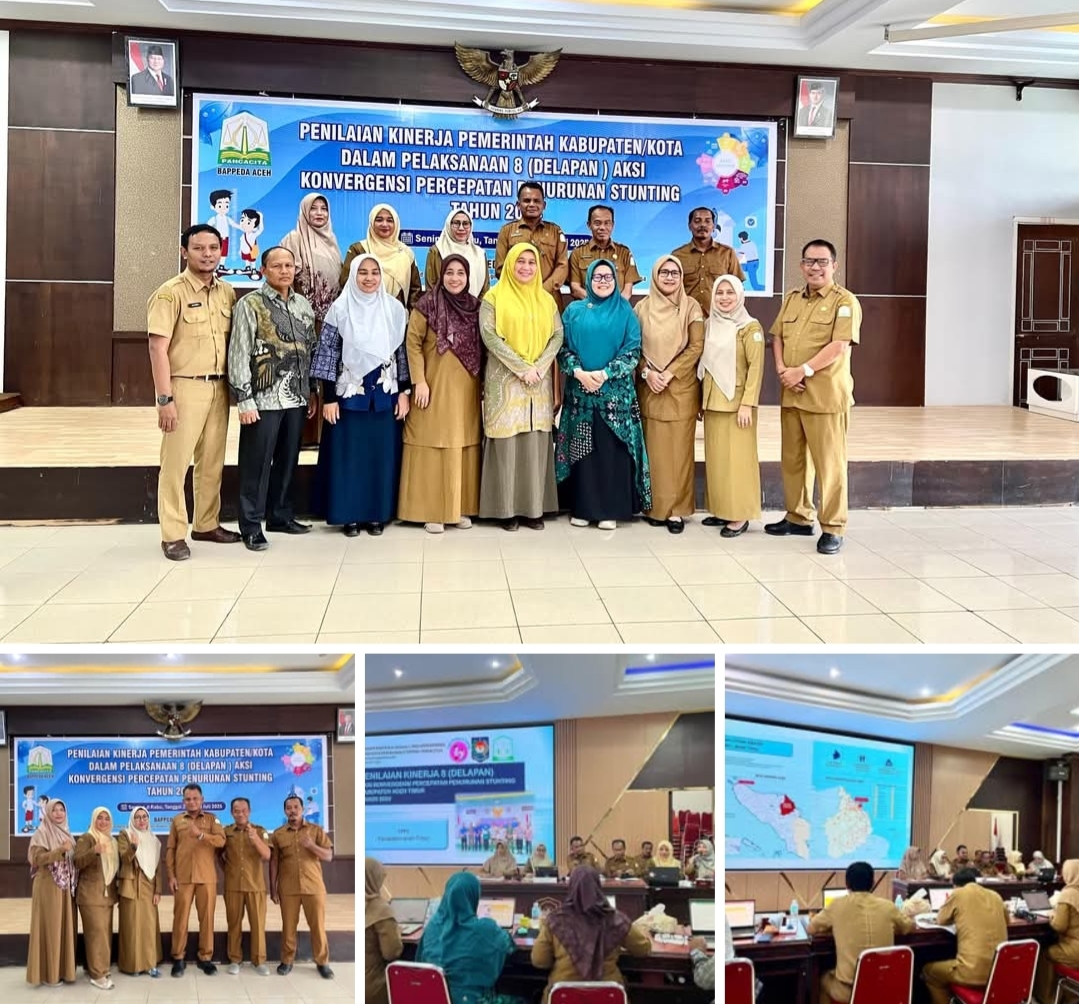 Tim Percepatan Penurunan Stunting (TPPS) Aceh Timur Paparkan Capaian 8 Aksi Konvergensi di Banda Aceh