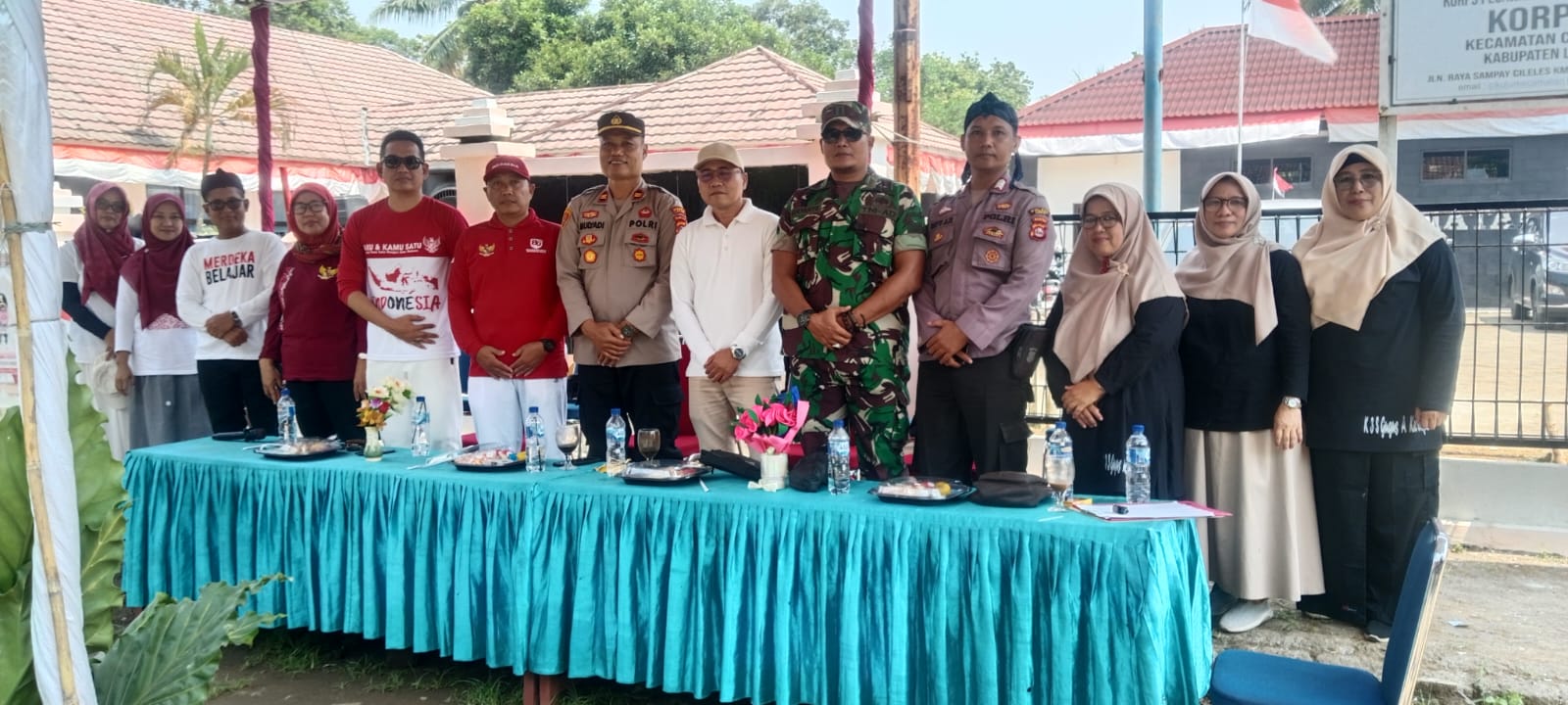 Meriahkan HUT RI ke-80. Camat cikulur adakan Lomba Gerak Jalan