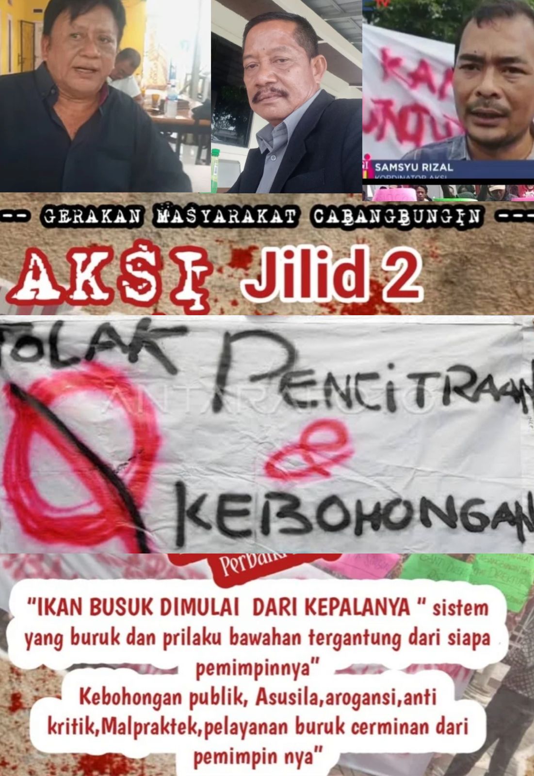 Pelayanan Buruk, Ribuan Masyarakat Dan Seluruh Kepala Desa kompak Tolak Direktur RSUD Cabangbungin, Aksi Demo Jilid 2 Di Agendakan