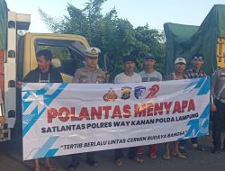 Operasi Patuh Krakatau 2025: Polisi Edukasi Pengemudi Lewat Program Polantas Menyapa di Depan Mako Polres Way Kanan Operasi Patuh Krakatau 2025: Polisi Edukasi Pengemudi Lewat Program Polantas Menyapa di Depan Mako Polres Way Kanan