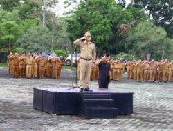Pj. Sekda Arie Anthony Pimpin Apel Mingguan, Tekankan Pentingnya Sinergi Untuk Wujudkan Visi Way Kanan 07 Juli 2025