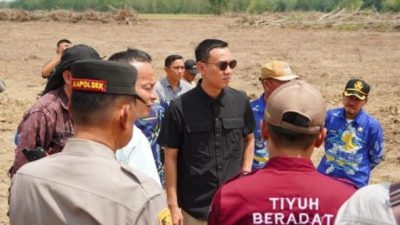 Bupati OKI Blusukan Cek Lahan Cetak Sawah Dan Pembangunan Jalan