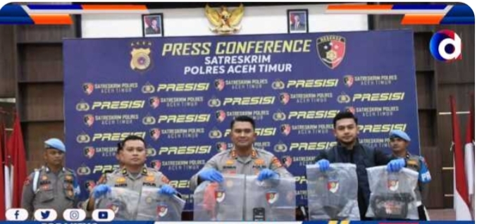 Dalam Waktu 9 Jam Polres Aceh Timur Berhasil Ungkap Pelaku Pembunuhan di Idi Rayeuk
