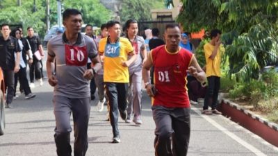 Polres Maros Gelar Tes Kesamaptaan Jasmani, Ukur Kebugaran Personel
