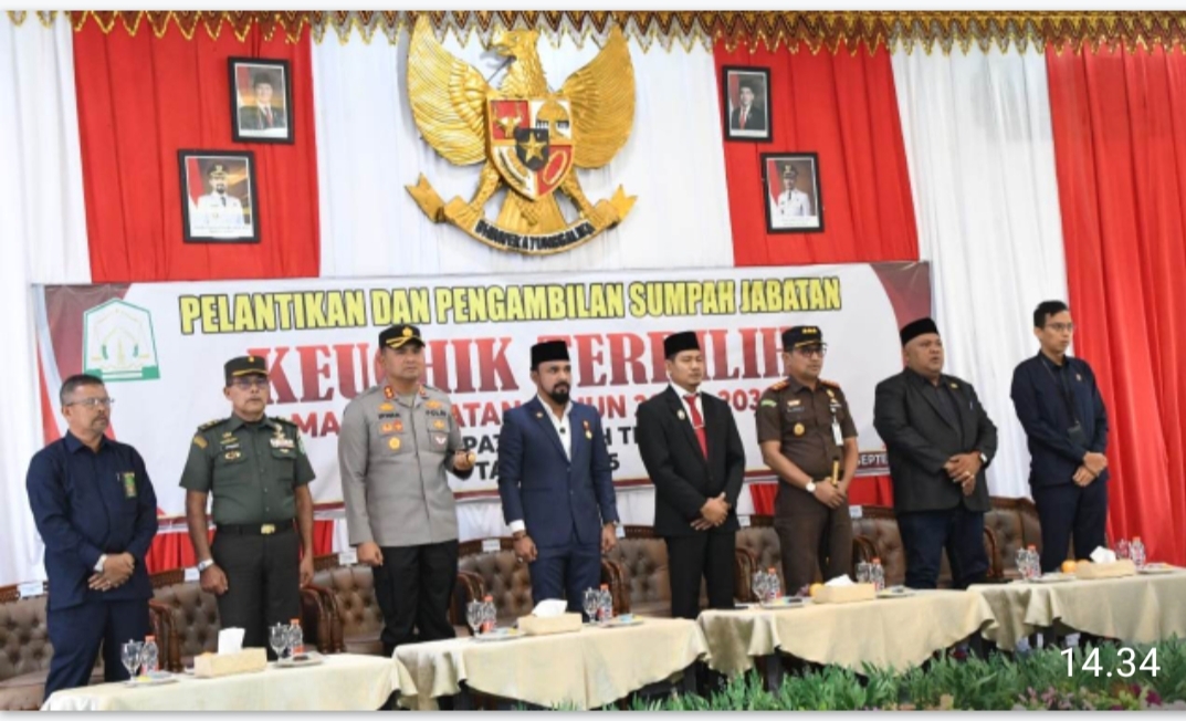 Kapolres Aceh Timur Harapkan Keuchik Dapat Terus Bersinergi Dengan Polri