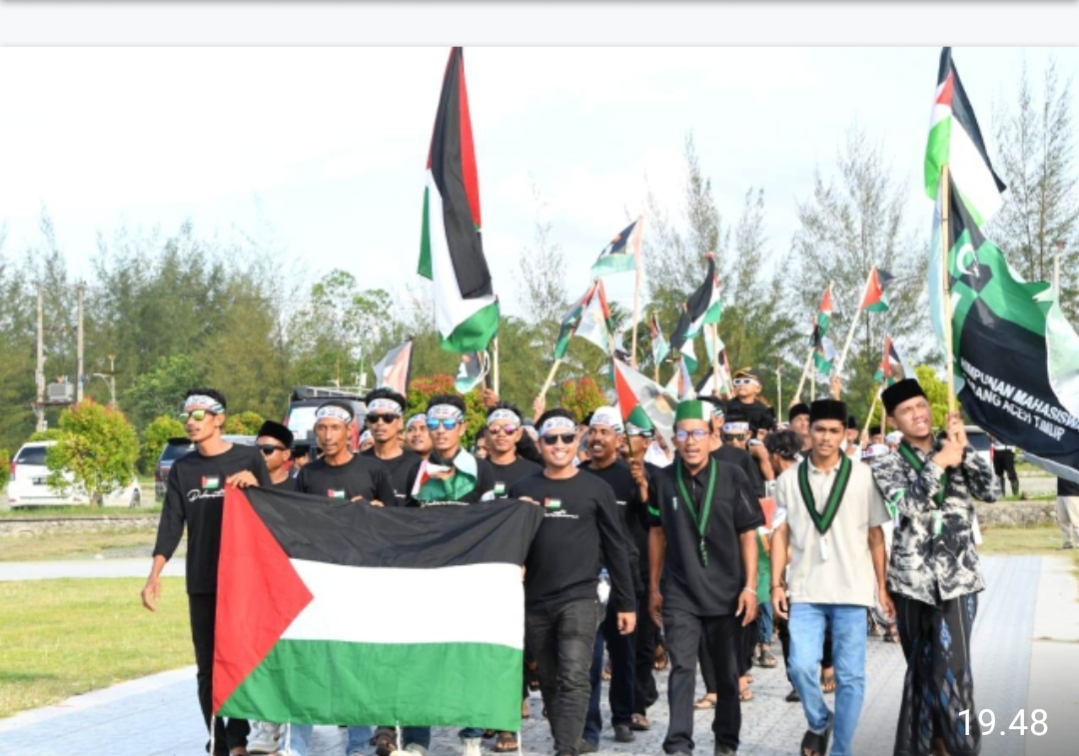 Polres Aceh Timur Amankan Gema Sholawat Untuk Solidaritas Kemerdekaan Palestina