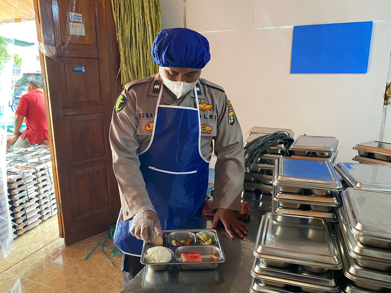 Security Food MBG di Banjit, Sidokkes Polres Way Kanan Pastikan Menu Makanan Siap Disajikan
