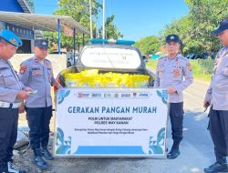 Dukung Stabilisasi Harga Pangan, Polres Way Kanan Gelar GPM di Kampung Negeri Bumi Putera